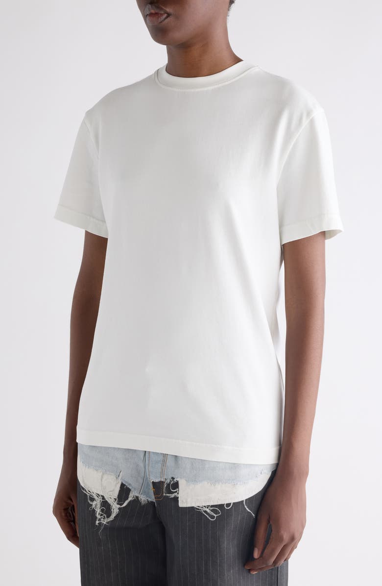 Acne Studios Gender Inclusive Cotton Crewneck T-Shirt, Alternate, color, Ice White