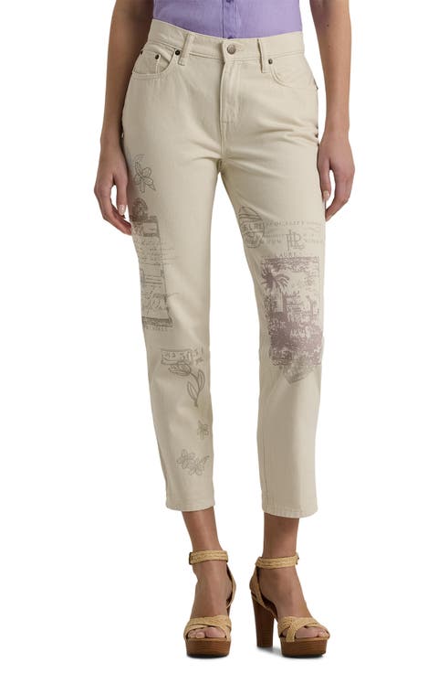 Cropped Straight Leg Jeans (Mascarpone Cream Wash)