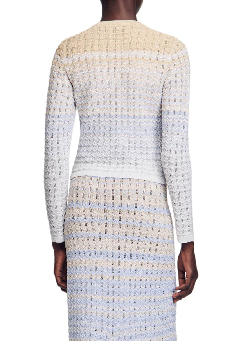 Zadine Ombré Cardigan, Alternate, color, BLUE / GOLD