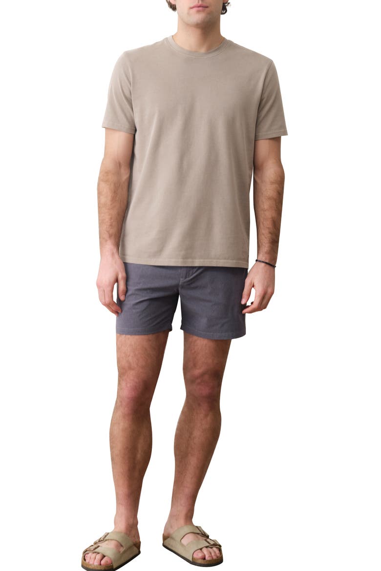 High Five 5-Inch Flat Front Chino Shorts, Alternate, color, ASPHALT