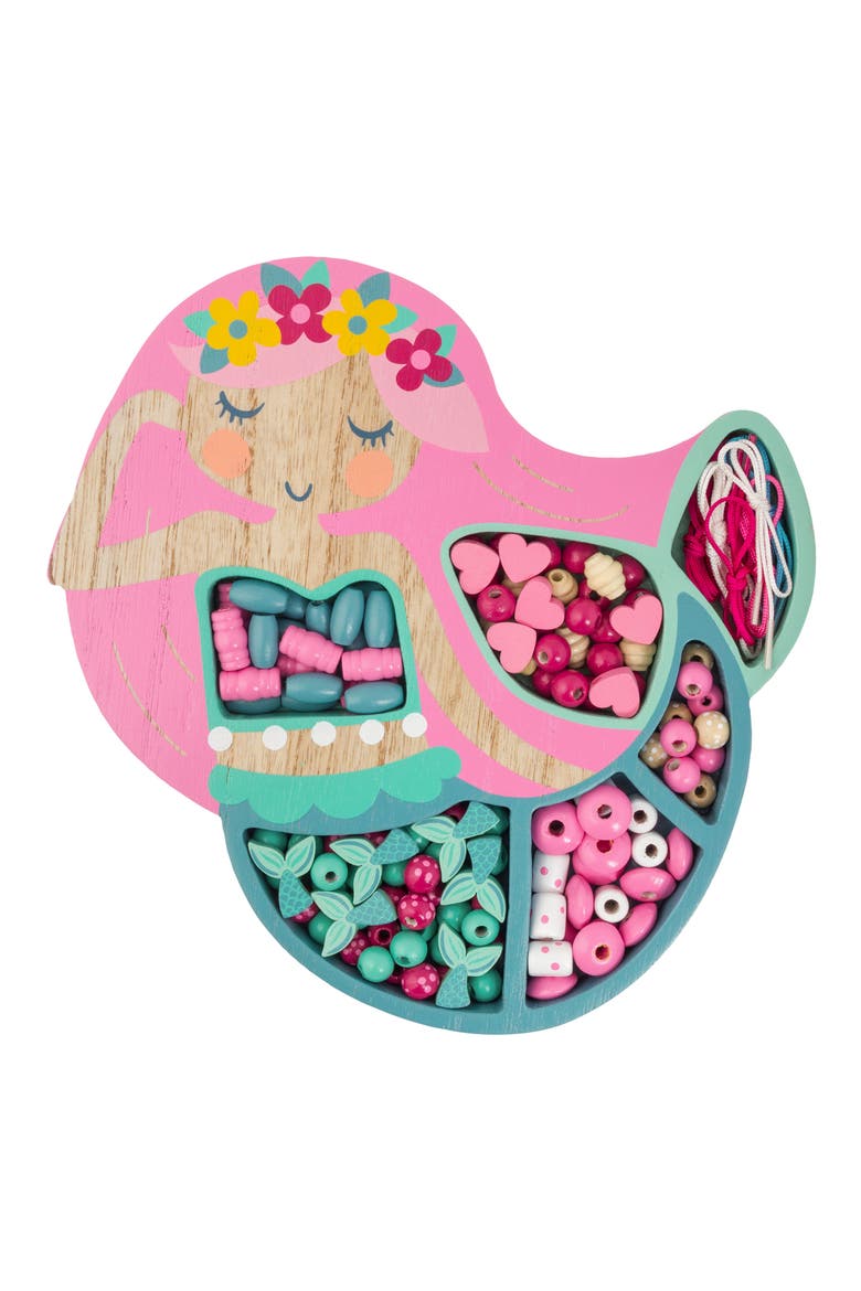 Kids' Bead Boutique Mermaid Jewelry Set, Main, color, PINK