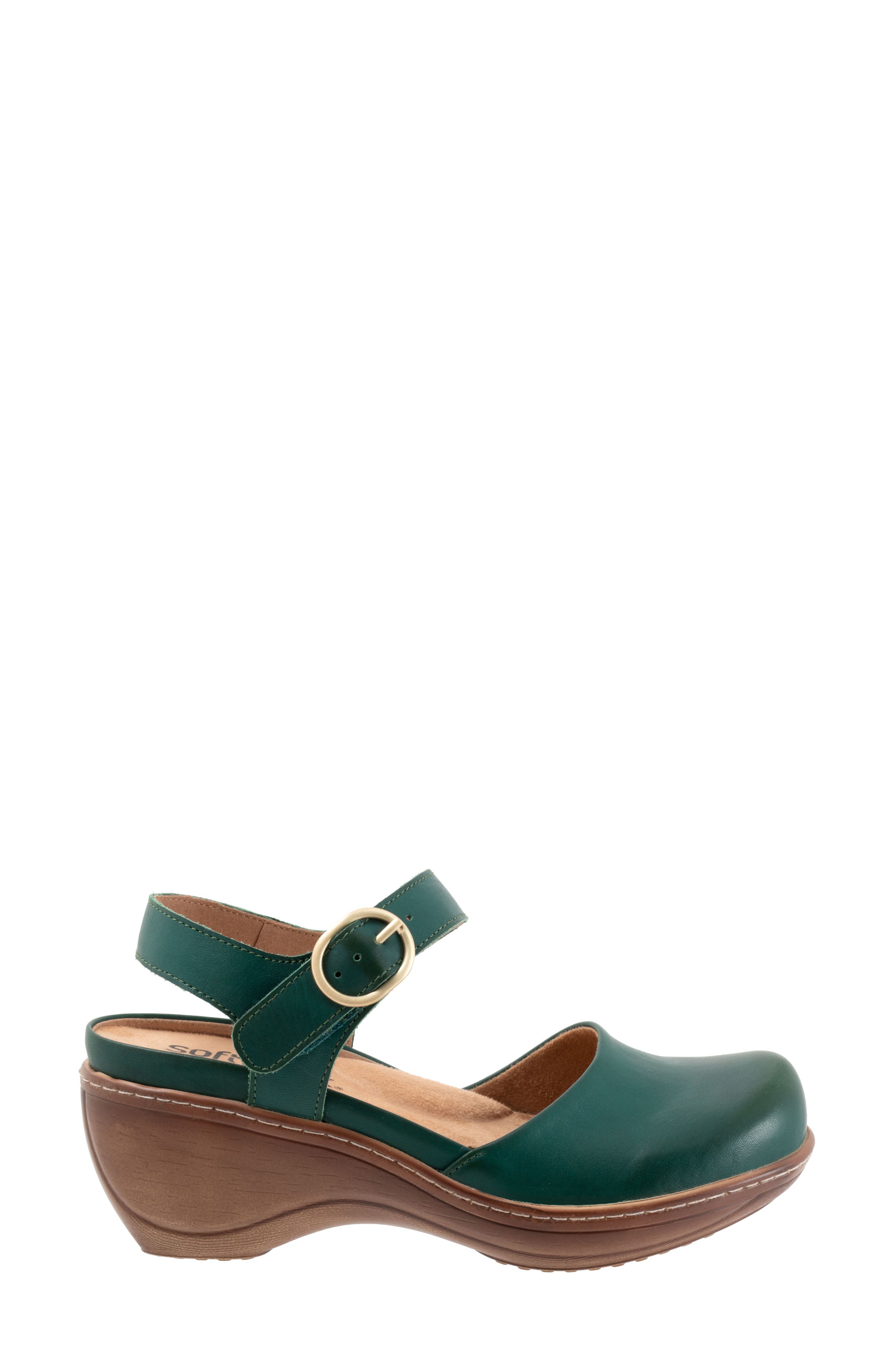 Mabelle Ankle Strap Clog, Alternate, color, DK GREEN
