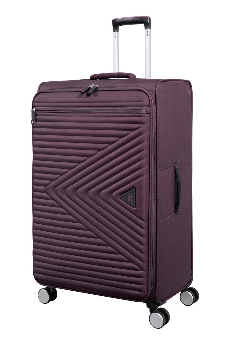 Expidite 30 Inch Expandable Checked Spinner Suitcase, Main, color, FIG