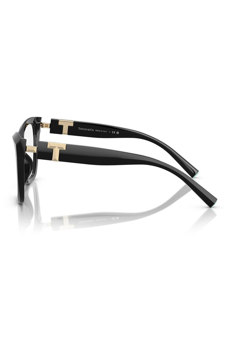 54mm Cat Eye Optical Glasses, Alternate, color, BLACK / DEMO LENS