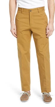Berle Charleston Khakis Flat Front Stretch Canvas Pants