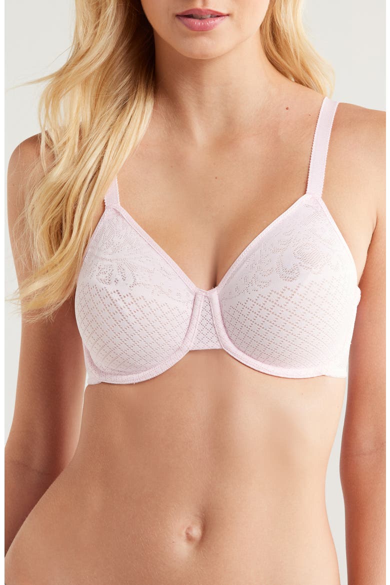 Visual Effects Underwire Minimizer Bra, Main, color, BALLERINA II