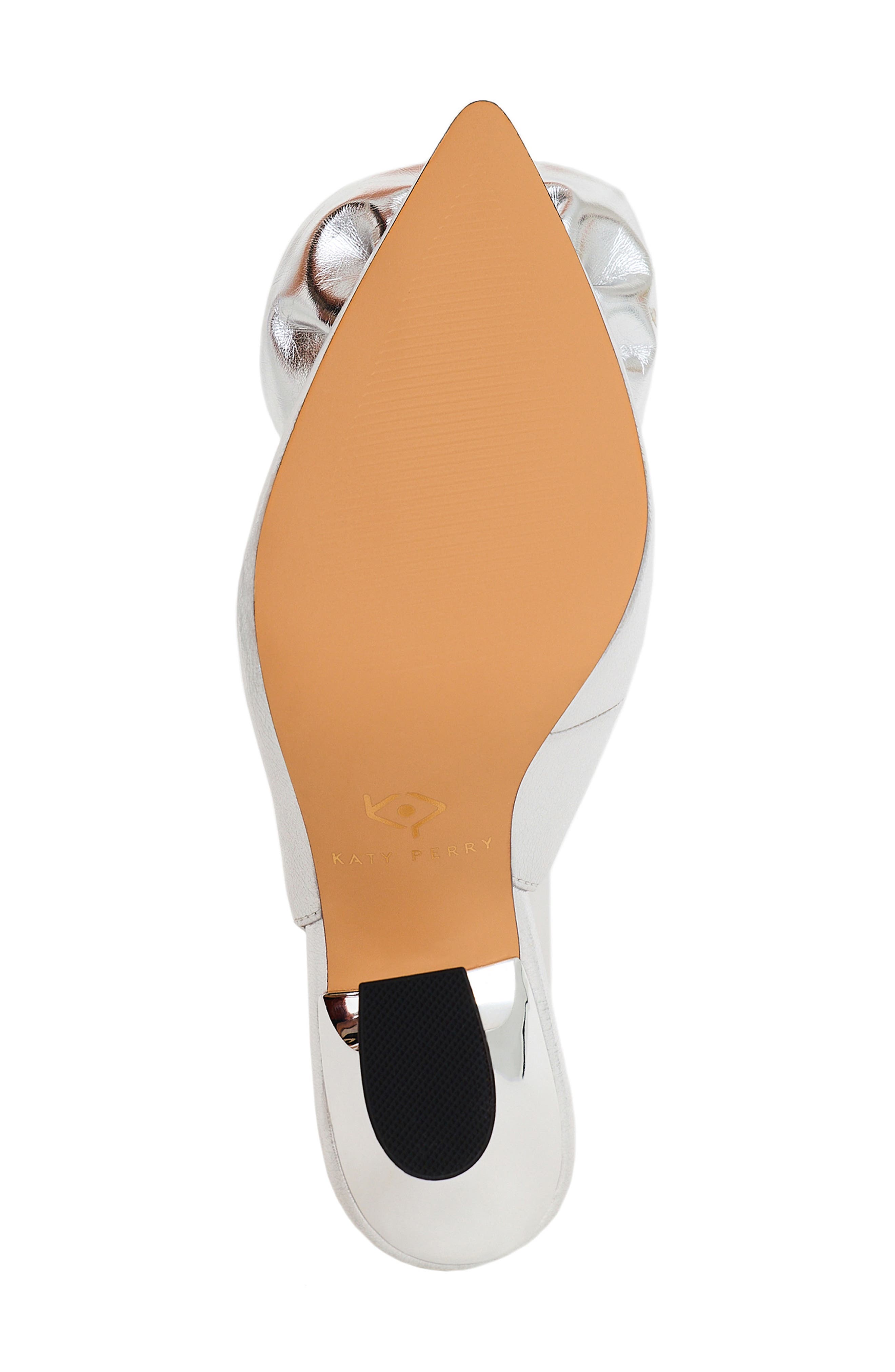 Katy Perry The Laterr Pointed Toe Slingback Pump, Alternate, color, Silver
