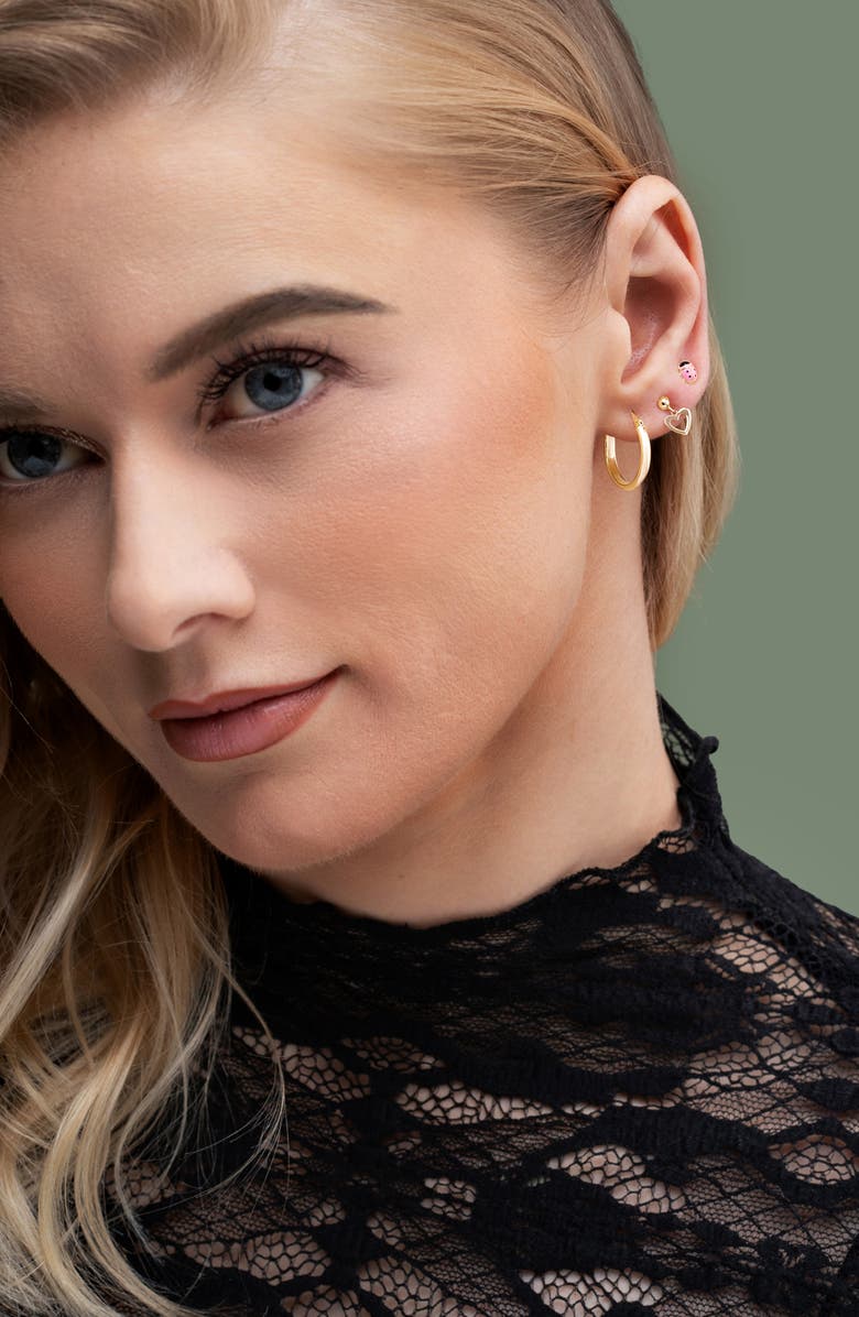 Bony Levy 14K Gold Heart Drop Earrings, Alternate, color, 14K Yellow Gold