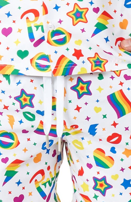 Opposuits Pride Icons Drawstring Shorts In White