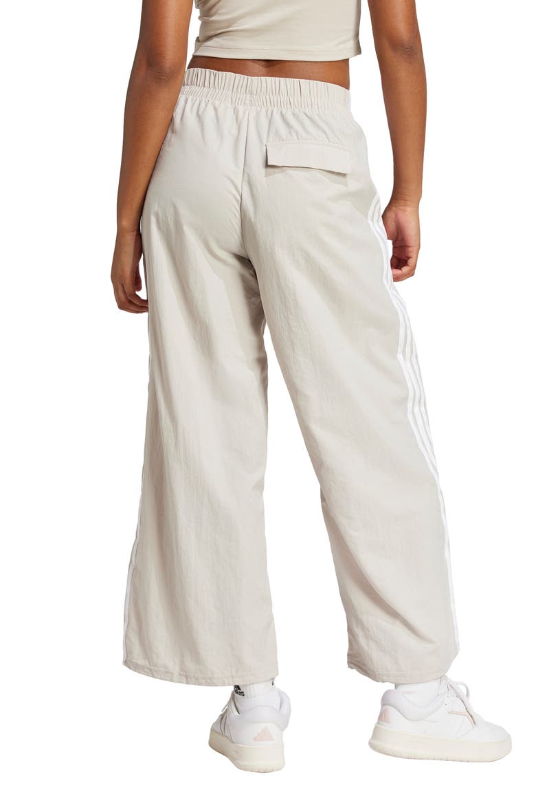 Essentials 3-Stripes Lifestyle Woven Parachute Pants, Alternate, color, WONALU/WHI
