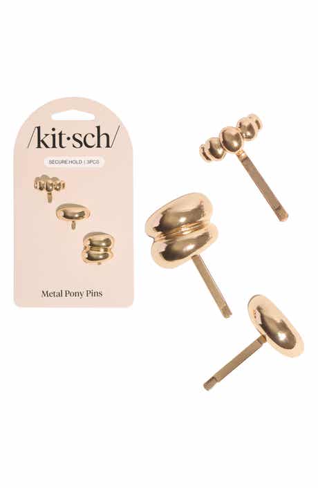 Kitsch 3-Pack Secure Hold Metal Pony Pins