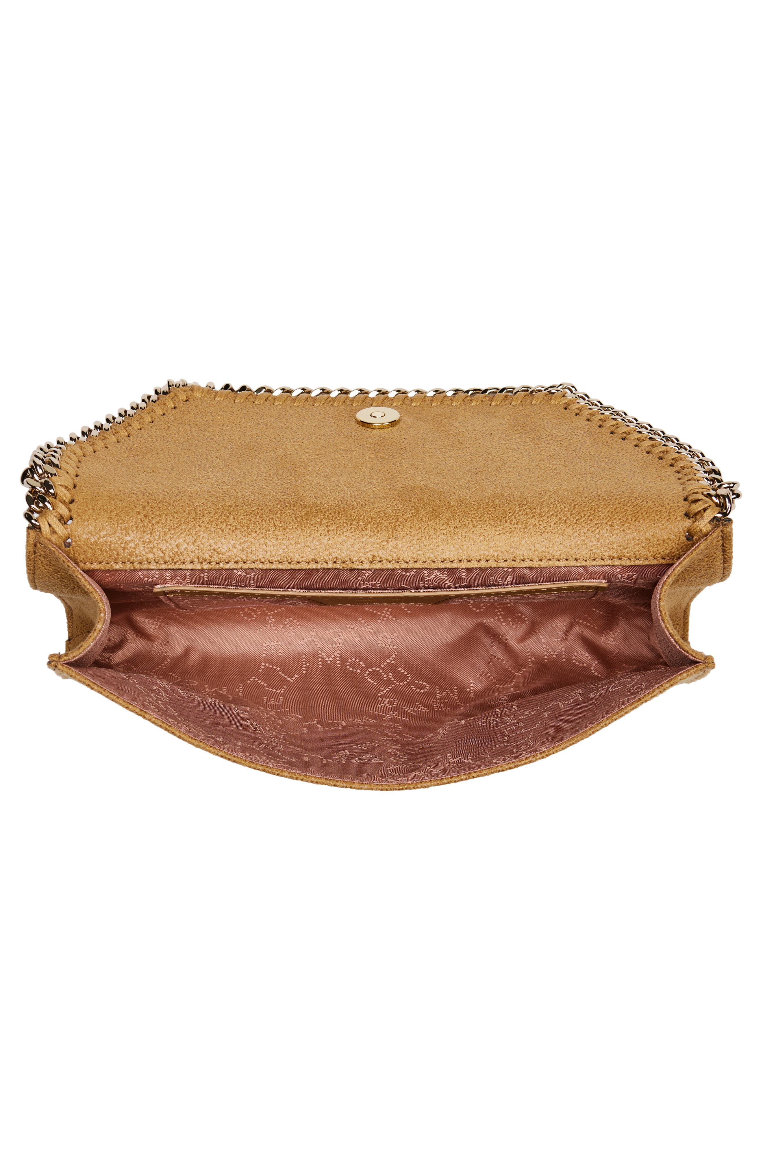 Stella McCartney Mini Falabella Shaggy Deer Faux Leather Crossbody Bag, Alternate, color, 