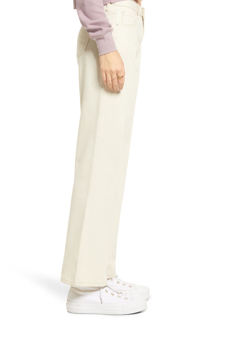 Relaxed Flare Jeans, Alternate, color, WHITE FOLIAGE WASH