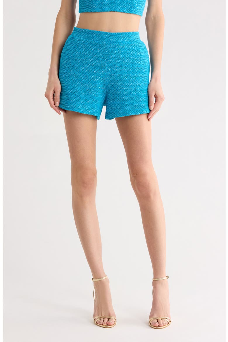 Radlee Knit Dolphin Hem Shorts, Main, color, BLUE TEAL