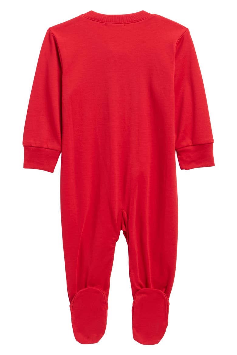 First Christmas Footie, Alternate, color, RED