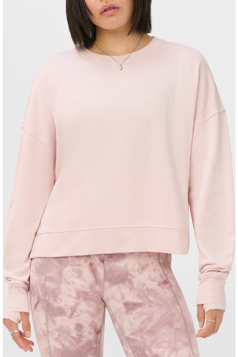 After Class Crop Sweatshirt, Main, color, SUNDUST PINK