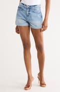 L'AGENCE Jazzy High Waist Cuffed Jean Shorts