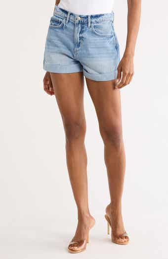 L'AGENCE Jazzy High Waist Cuffed Jean Shorts
