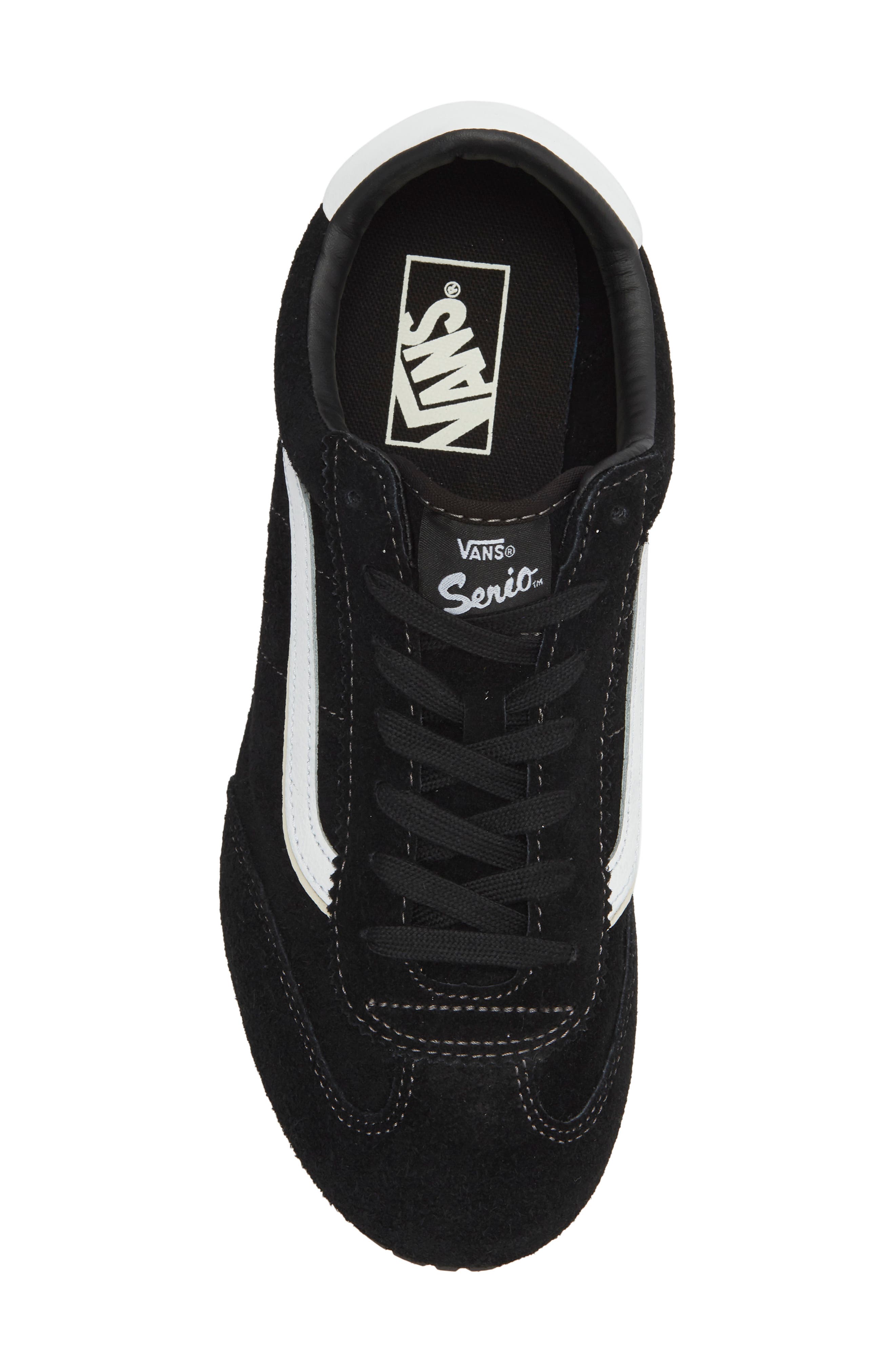 Super Lowpro Leather Sneaker, Alternate, color, BLACK/WHITE