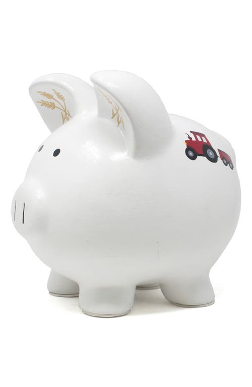 Child To Cherish Banyard Piggy Bank In White