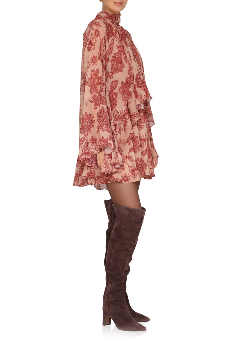Ruffle Tiered Dress, Alternate, color, BATIK TAPESTRY