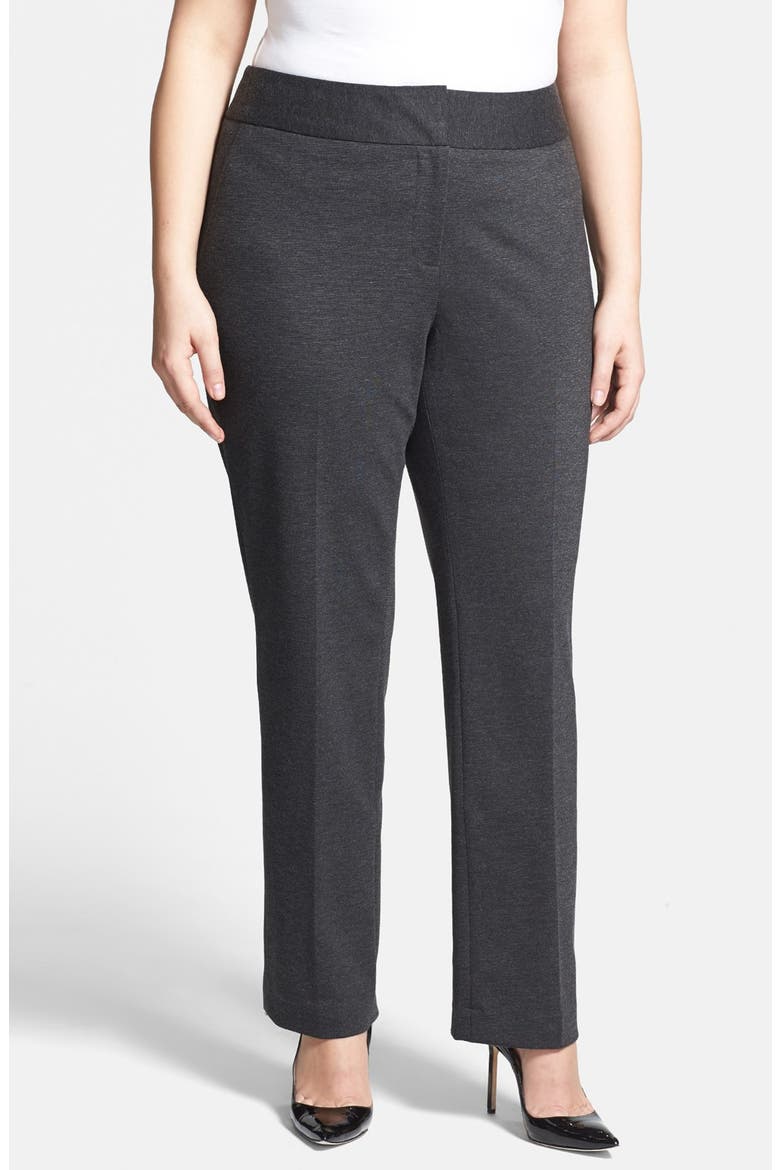 Stretch Trousers, Main, color, DARK HEATHER GREY