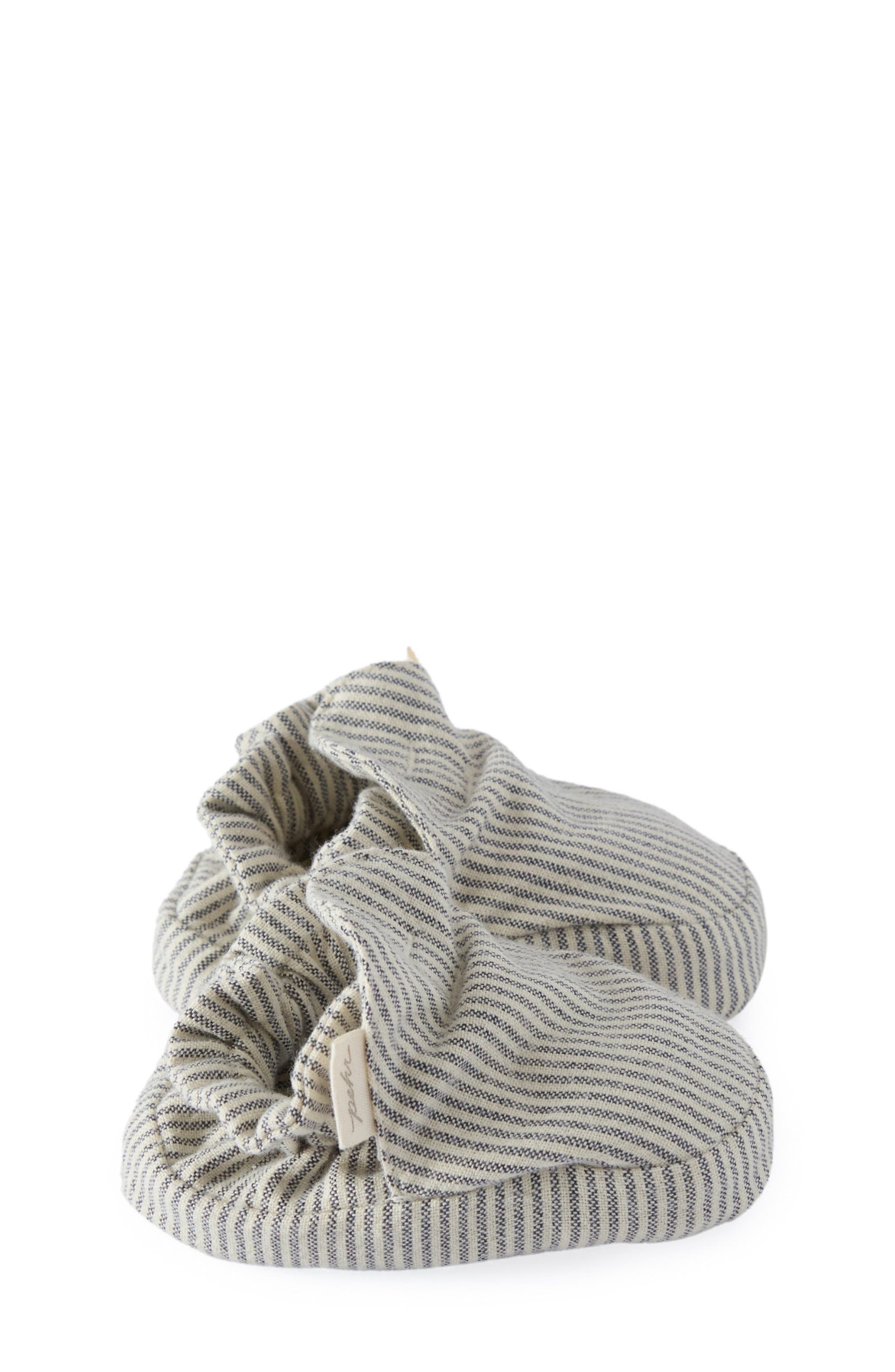 Pehr Organic Cotton Railroad Bootie, Alternate, color, Railroad