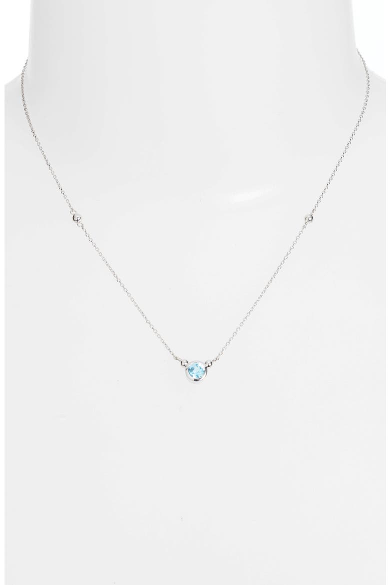 Bonheur Bubbling Brook Station Necklace, Alternate, color, SWISS BLUE TOPAZ