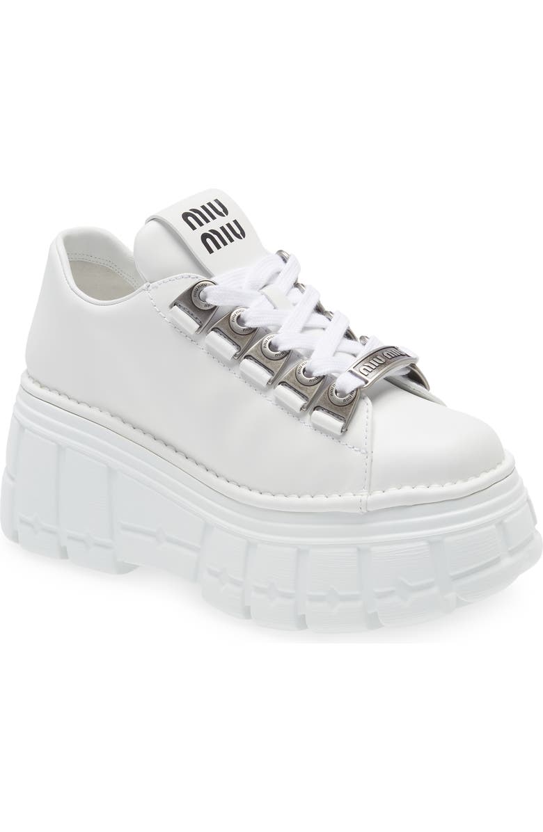 Miu Miu Platform Sneaker, Main, color,