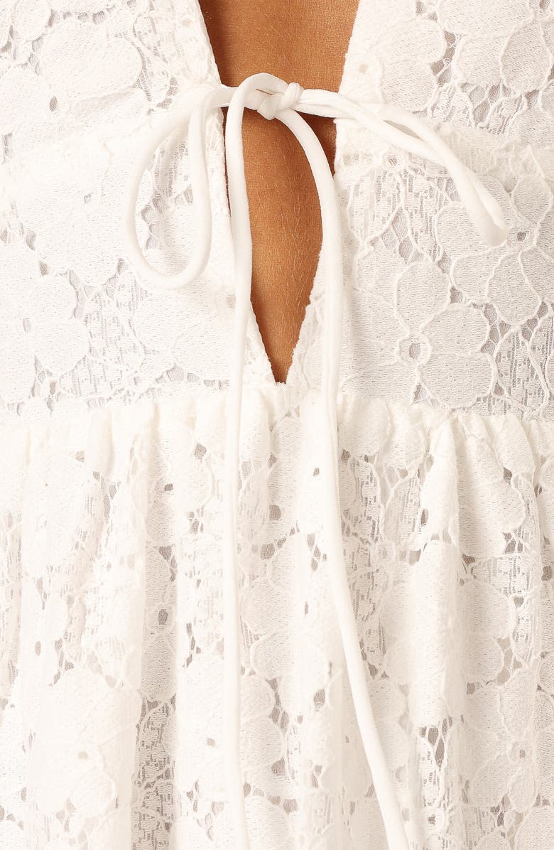 Petal & Pup Ayden Lace A-Line Dress, Alternate, color, White