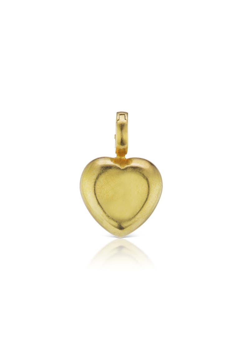 Agape Heart Charm, Main, color, Yellow Gold
