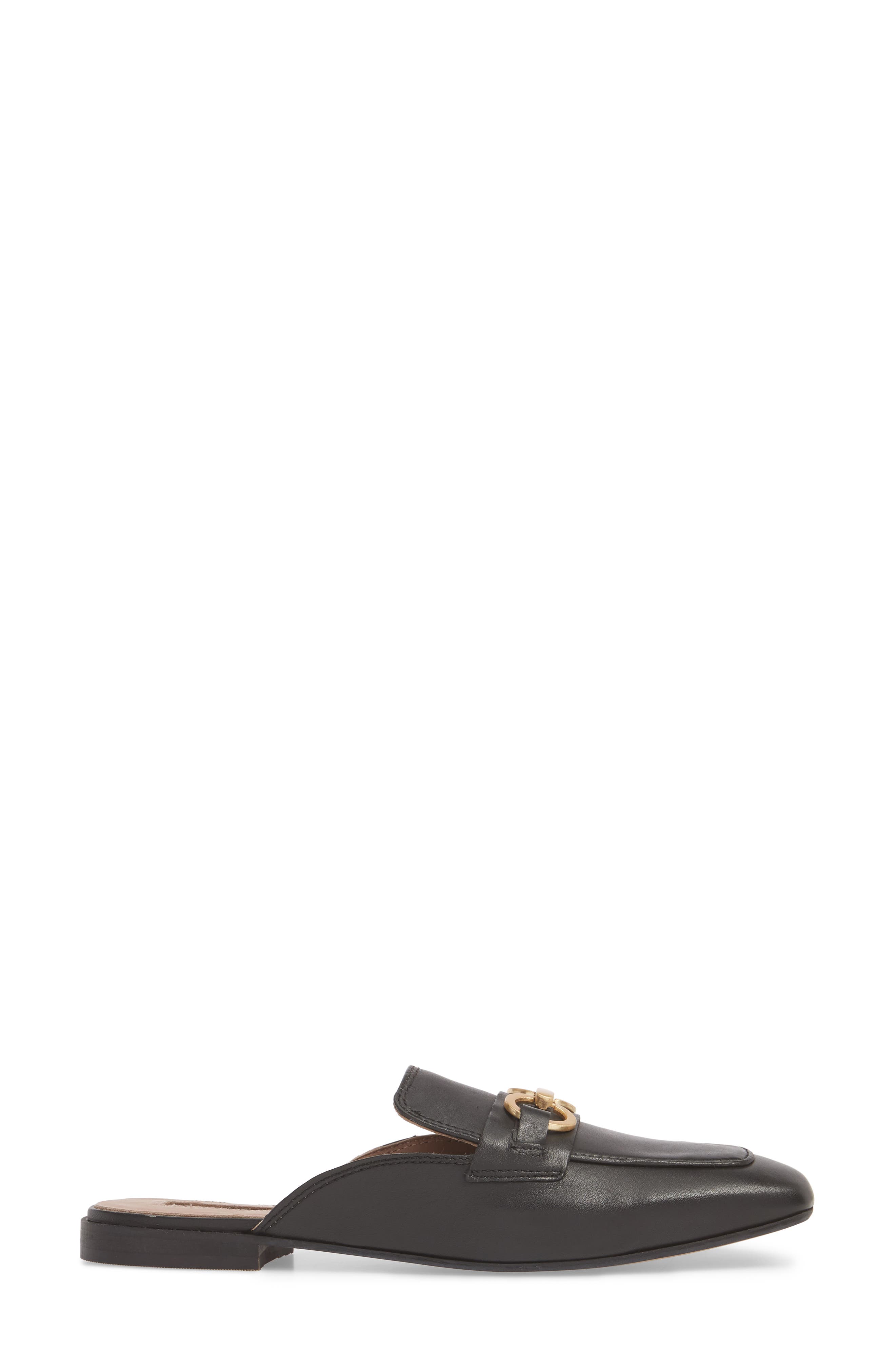 Topshop Kale Trim Loafer Mule, Alternate, color, 