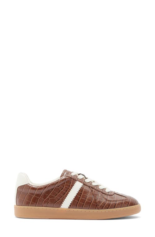 Nordstrom Rack Philly Embossed Lace-up Sneaker In Brown