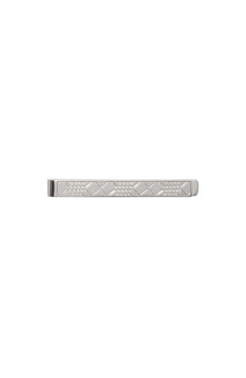 Engraved Check Tie Bar
