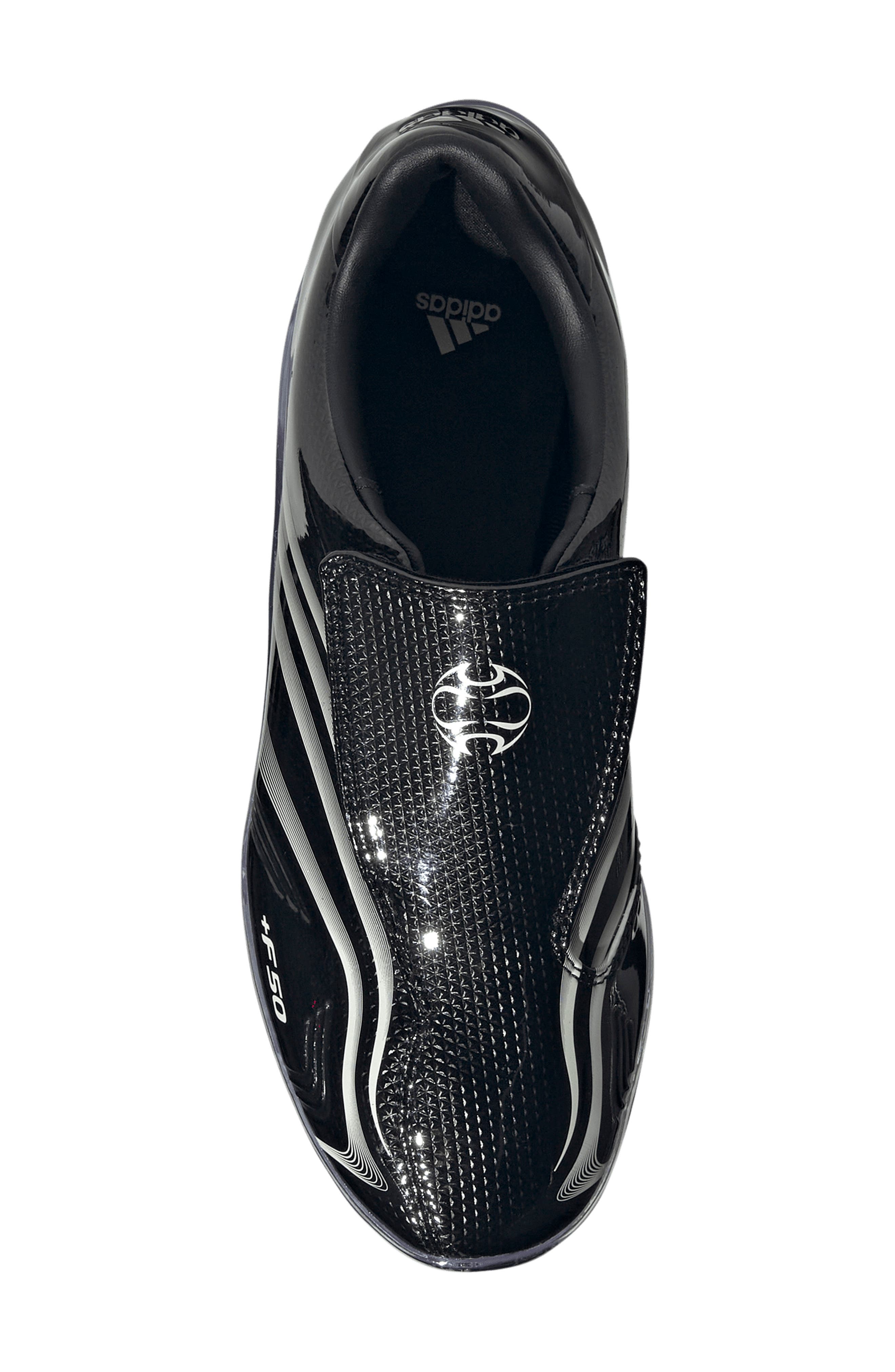 F50 Adiframe Sneaker, Alternate, color, BLACK/ZERO MET/LUCID PINK