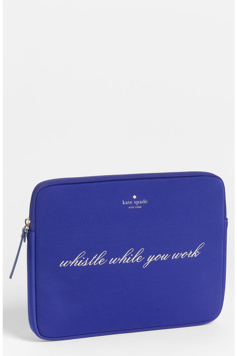 'whistle while you work' iPad sleeve, Main, color, COBALT