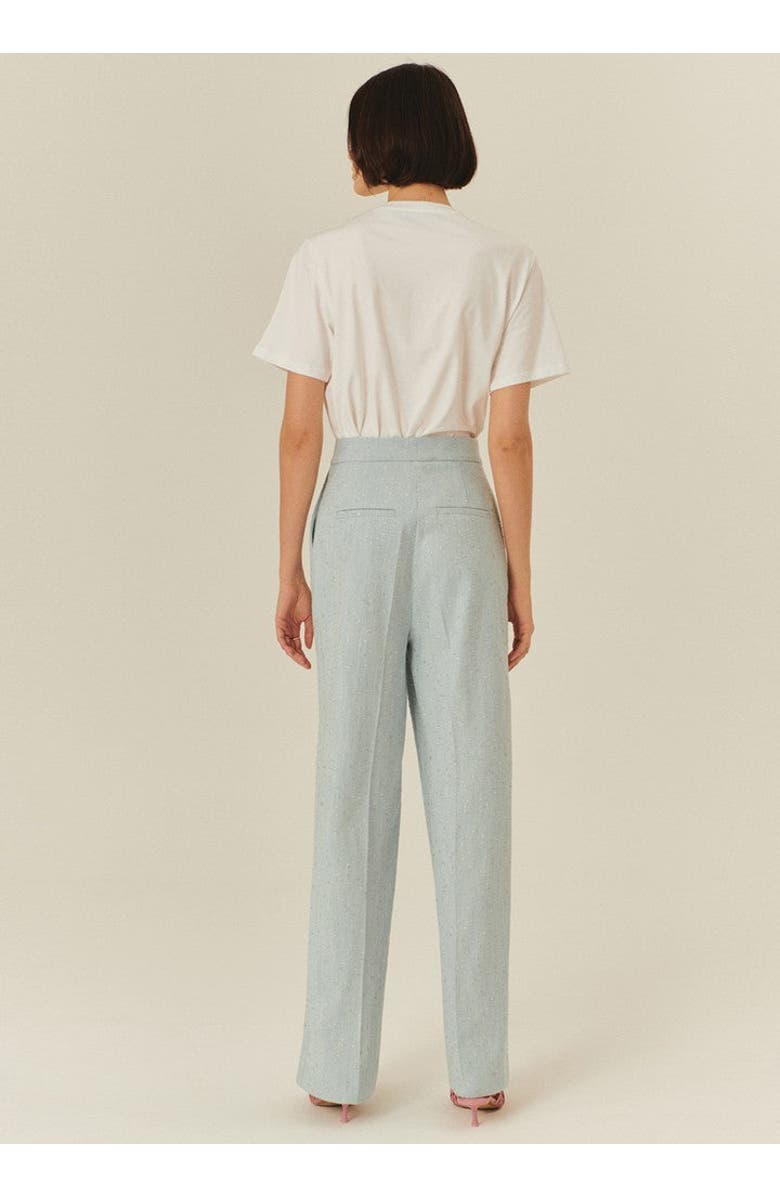 Exquise Kayleigh Glossy Accent High, Alternate, color, Blue