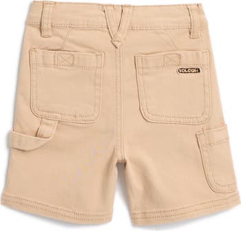 Stripe T-Shirt & Carpenter Shorts Set