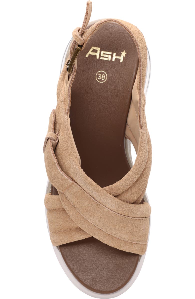 Ash Delia Slingback Wedge Sandal, Alternate, color, Desert