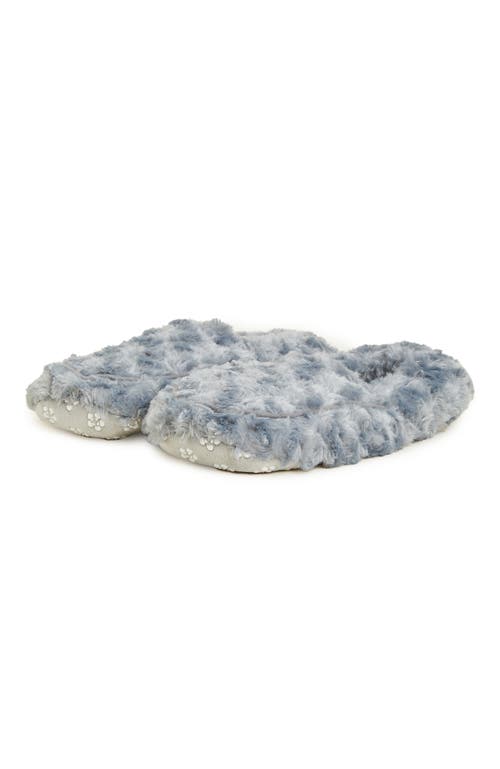Warmies Curly Plush Slippers In Gray