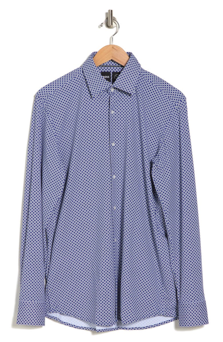 BOSS Hank Kent Geo Dress Shirt, Alternate, color,