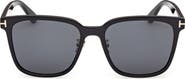 TOM FORD 58mm Square Sunglasses