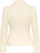 Maison Common Jersey Jacket With Peter Pan Collar
