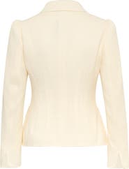 Maison Common Jersey Jacket With Peter Pan Collar