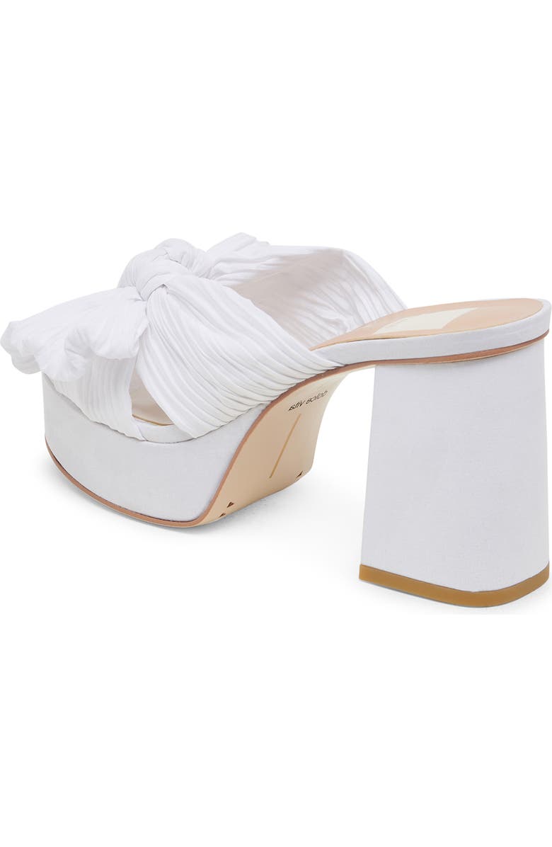 Dolce Vita Blare Platform Slide Sandal, Alternate, color, White Satin