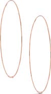 LANA 14K Gold Large Tag Magic Hoop Earrings