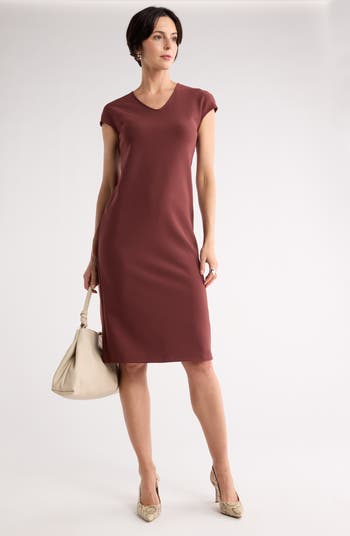 V-Neck Shift Dress