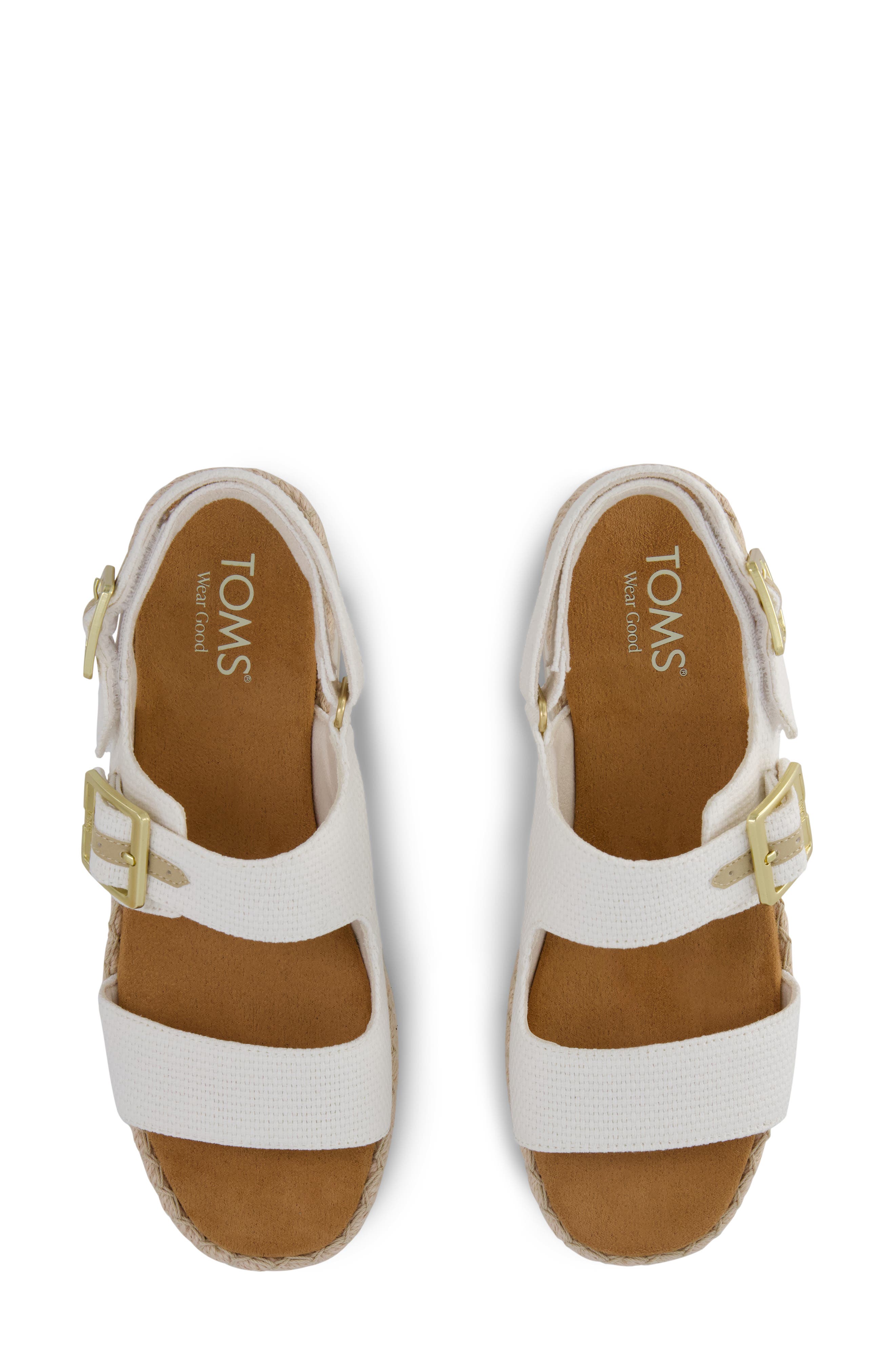 Giana Flatform Sandal, Alternate, color, WHITE