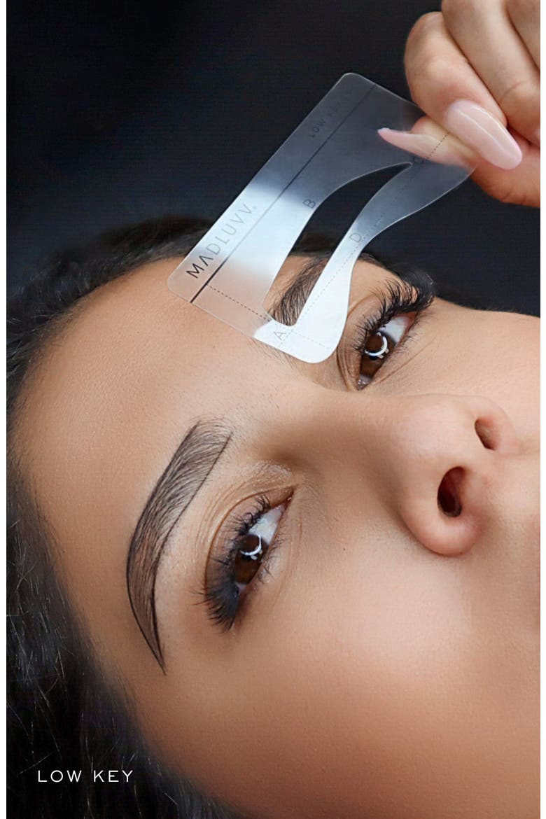 On the DL Brow Stencil Set, Alternate, color, NO COLOR