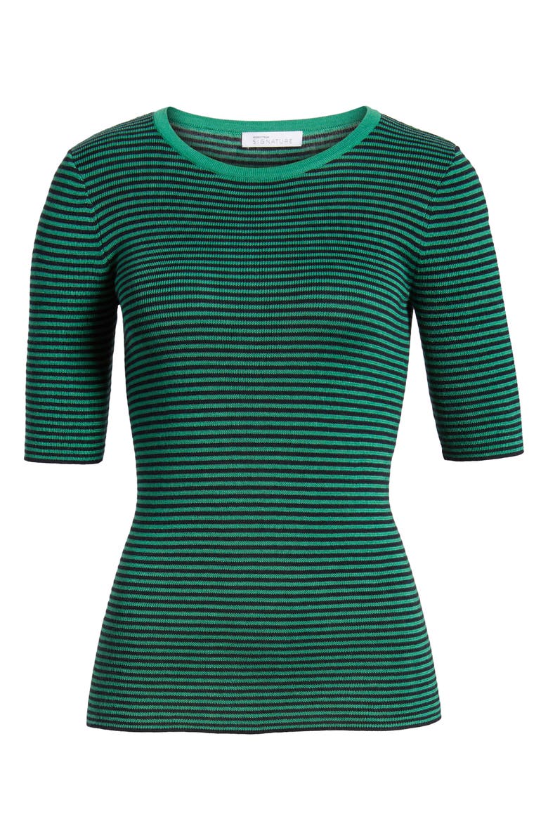 Nordstrom Signature Stripe Crewneck Sweater, Alternate, color, 